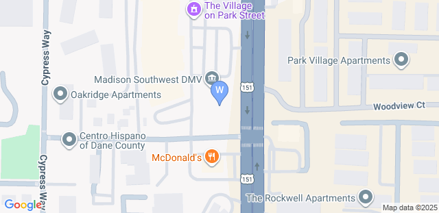 Map to Wisconsin Martial Arts and Fitness Center